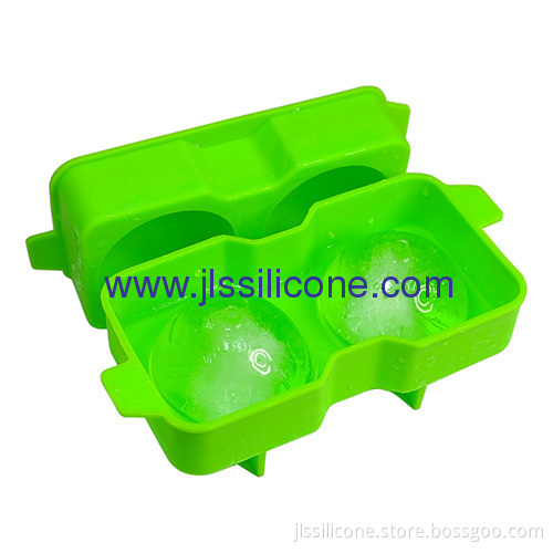 Fashion Designed Double Sphere Whisky Ice Ball Mould In Candy Colors 